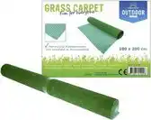 Bol.com Outdoor Grastapijt 100 x 200 cm - grastapijt voor balkon / terras / camping aanbieding