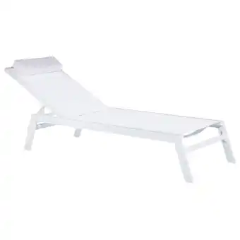 Bol.com CATANIA - Strandstoel - Wit - Aluminium aanbieding