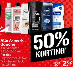 Coop Alle A-merk douche aanbieding