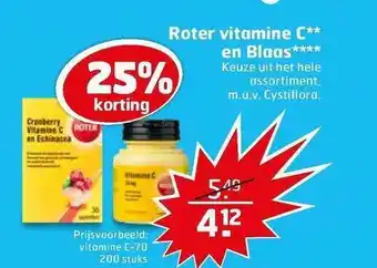 Trekpleister Roter vitamine c en blaas aanbieding