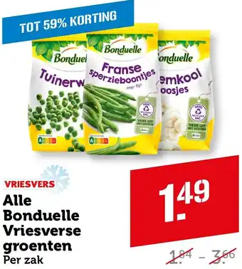 Coop Alle Bonduelle Vriesverse groenten aanbieding