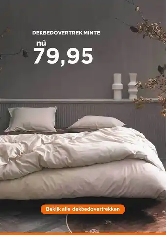 TotaalBED Dekbedovertrek Minte aanbieding