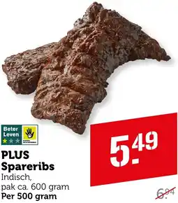 Coop PLUS Spareribs aanbieding