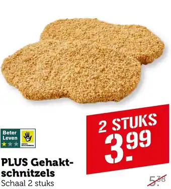 Coop PLUS Gehaktschnitzels aanbieding