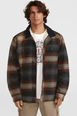 Wehkamp O'Neill geruit flanellen overshirt bruin aanbieding