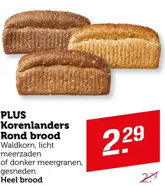 Coop PLUS Korenlanders Rond brood aanbieding