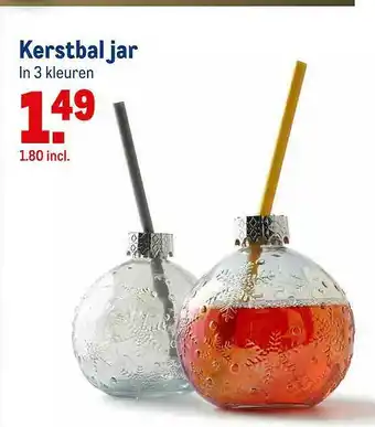 Makro Kerstbal Jar aanbieding