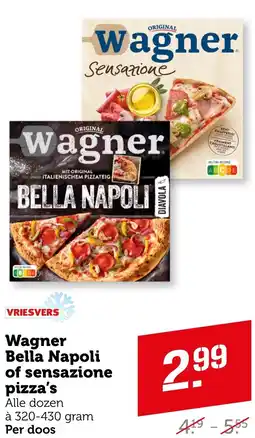 Coop Wagner Bella Napoli of sensazione pizza's aanbieding