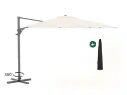 Kees Smit Shadowline Francisco zweefparasol 300x300cm aanbieding