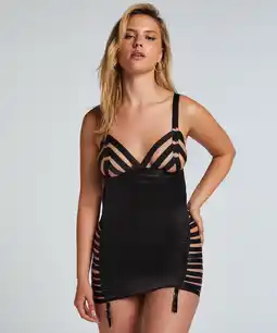 Hunkemoller Hunkemöller Slipdress Brooke Zwart aanbieding