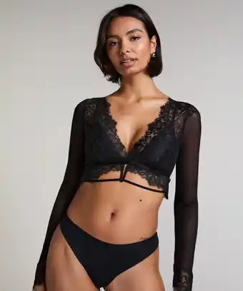 Hunkemoller Hunkemöller Bralette Ella Zwart aanbieding