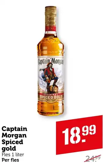 Coop Captain Morgan Spiced gold aanbieding