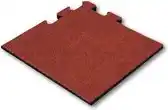 Bol.com Rubber tegel 25mm 50x50 cm Rood - Puzzelsysteem Hoekstuk aanbieding