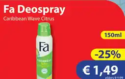 Die Grenze Fa Deospray aanbieding