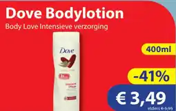 Die Grenze Dove Bodylotion aanbieding