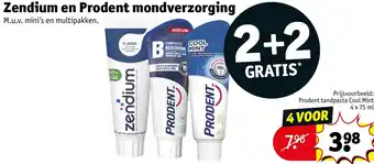 Kruidvat Zendium en Prodent mondverzorging aanbieding