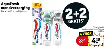 Kruidvat Aquafresh mondverzorging aanbieding