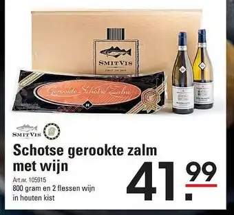 Sligro SmitVis Schotse Gerookte Zalm Met Wijn aanbieding