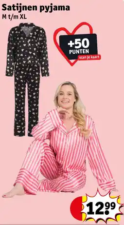 Kruidvat Satijnen pyjama aanbieding