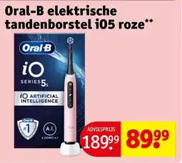 Kruidvat Oral-B elektrische tandenborstel i05 roze aanbieding