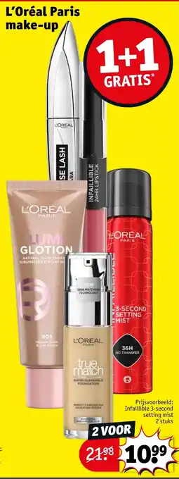 Kruidvat L'Oréal Paris make up aanbieding