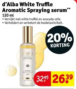 Kruidvat d'Alba White Truffle Aromatic Spraying serum aanbieding