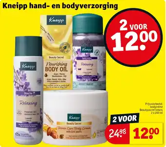 Kruidvat Kneipp hand en bodyverzorging aanbieding