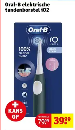 Kruidvat Oral B elektrische tandenborstel i02 aanbieding