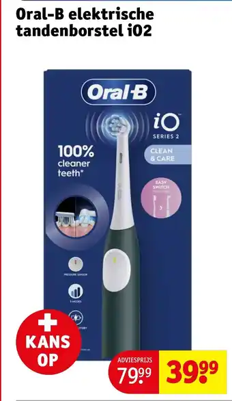 Kruidvat Oral B elektrische tandenborstel i02 aanbieding