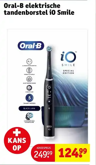 Kruidvat Oral B elektrische tandenborstel iO Smile aanbieding