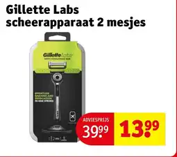 Kruidvat Gillette Labs scheerapparaat 2 mesjes aanbieding