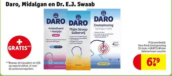 Kruidvat Daro, Midalgan en Dr. E.J. Swaab aanbieding