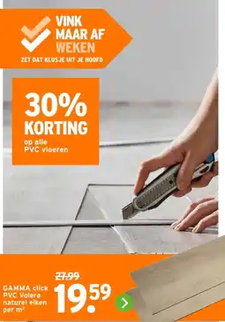 GAMMA Gamma click pvc volera naturel eiken aanbieding