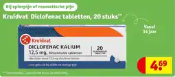 Kruidvat Kruidvat Diclofenac tabletten aanbieding