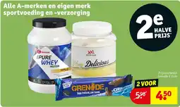 Kruidvat Alle A merken en eigen merk sportvoeding en verzorging aanbieding