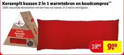 Kruidvat Kersenpit kussen 2 in 1 warmtebron en koudcompres aanbieding