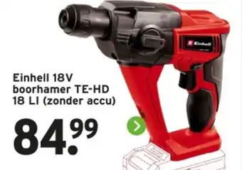 GAMMA Einhell 18V boorhamer aanbieding