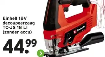 GAMMA Einhell 18V decoupeerzaag aanbieding