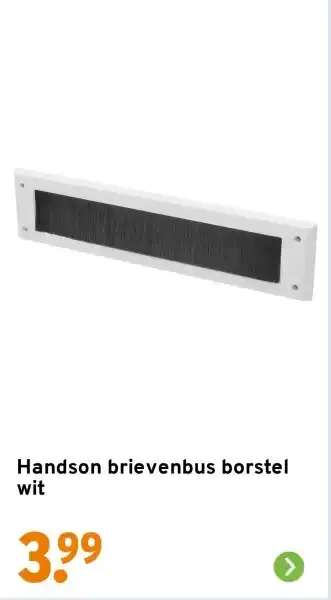 GAMMA Handson brievenbus borstel wit aanbieding