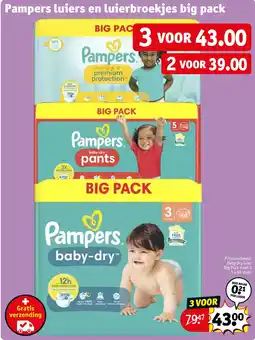 Kruidvat Pampers luiers en luierbroekjes big pack aanbieding