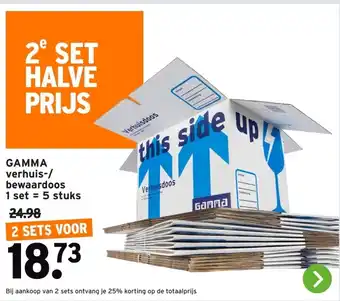 GAMMA Gamma verhuis bewaardoos aanbieding