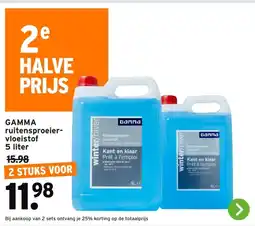 GAMMA Gamma ruitensproeier vloeistof aanbieding