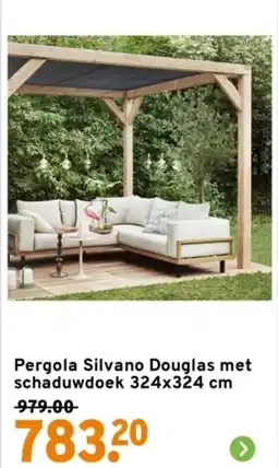 GAMMA Pergola Silvano Douglas aanbieding