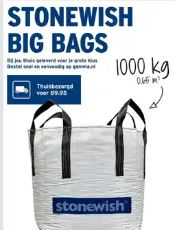 GAMMA Stonewish big bags aanbieding