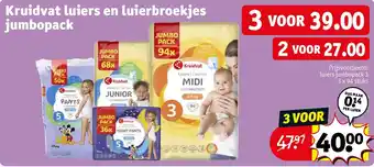 Kruidvat Kruidvat luiers en luierbroekjes jumbopack aanbieding