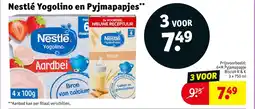 Kruidvat Nestlé Yogolino en Pyjmapapjes aanbieding