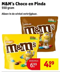 Kruidvat M&M's Choco en Pinda aanbieding