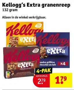 Kruidvat Kellogg's Extra granenreep aanbieding