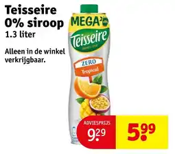 Kruidvat Teisseire 0% siroop aanbieding