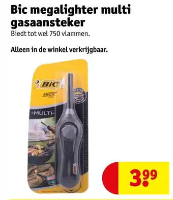 Kruidvat Bic megalighter multi gasaansteker aanbieding